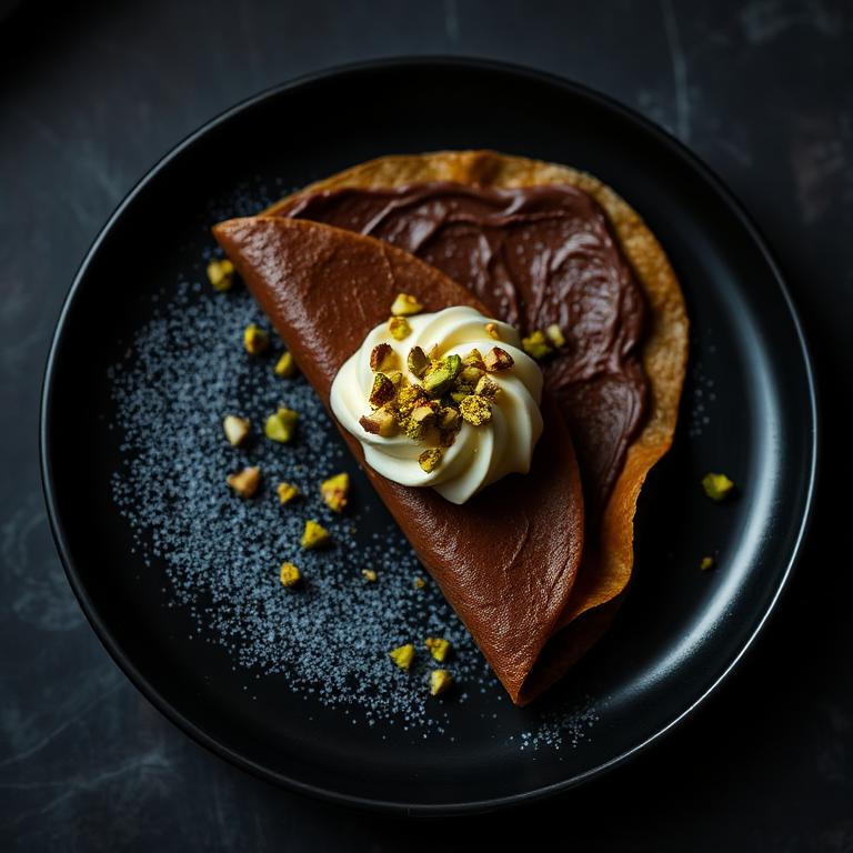 Nutella & Pistachio Crepe